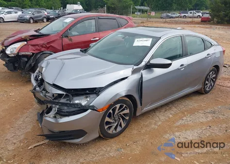 2018 Honda Civic Ex z USA, uszkodzony, nr VIN 2HGFC2F71JH558455